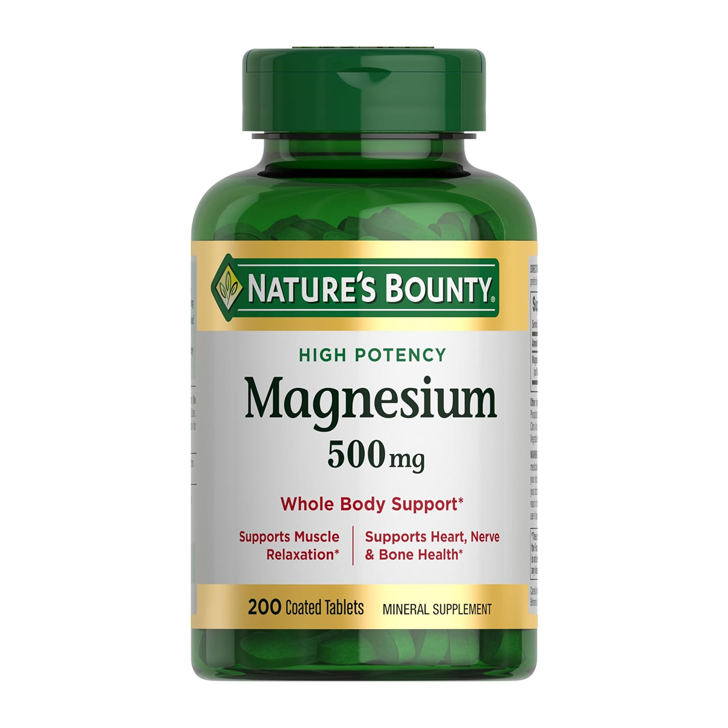 High Potency Magnesium, 500 mg, 200 Tablets