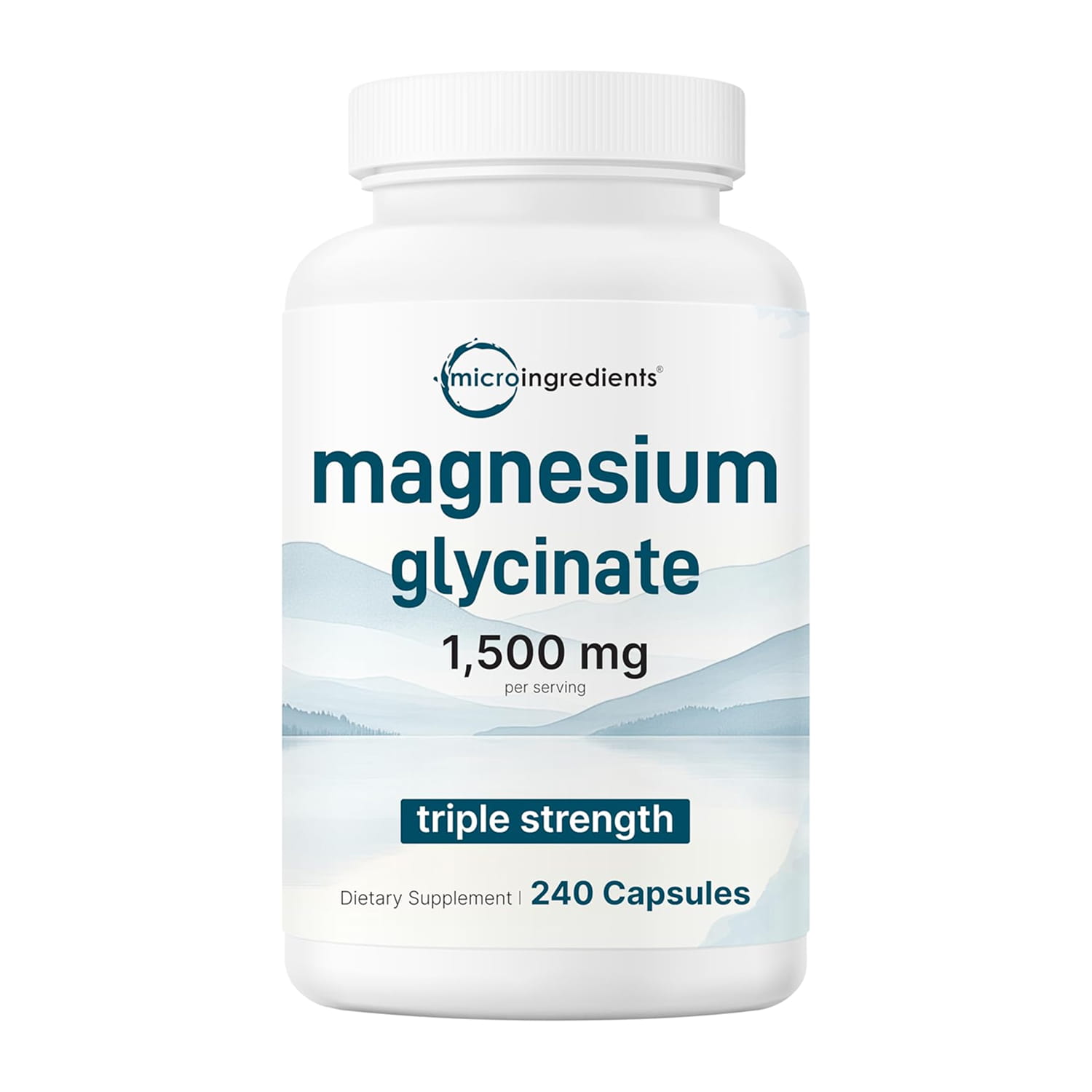 Micro Ingredients Magnesium Glycinate 1500mg 240 Capsules