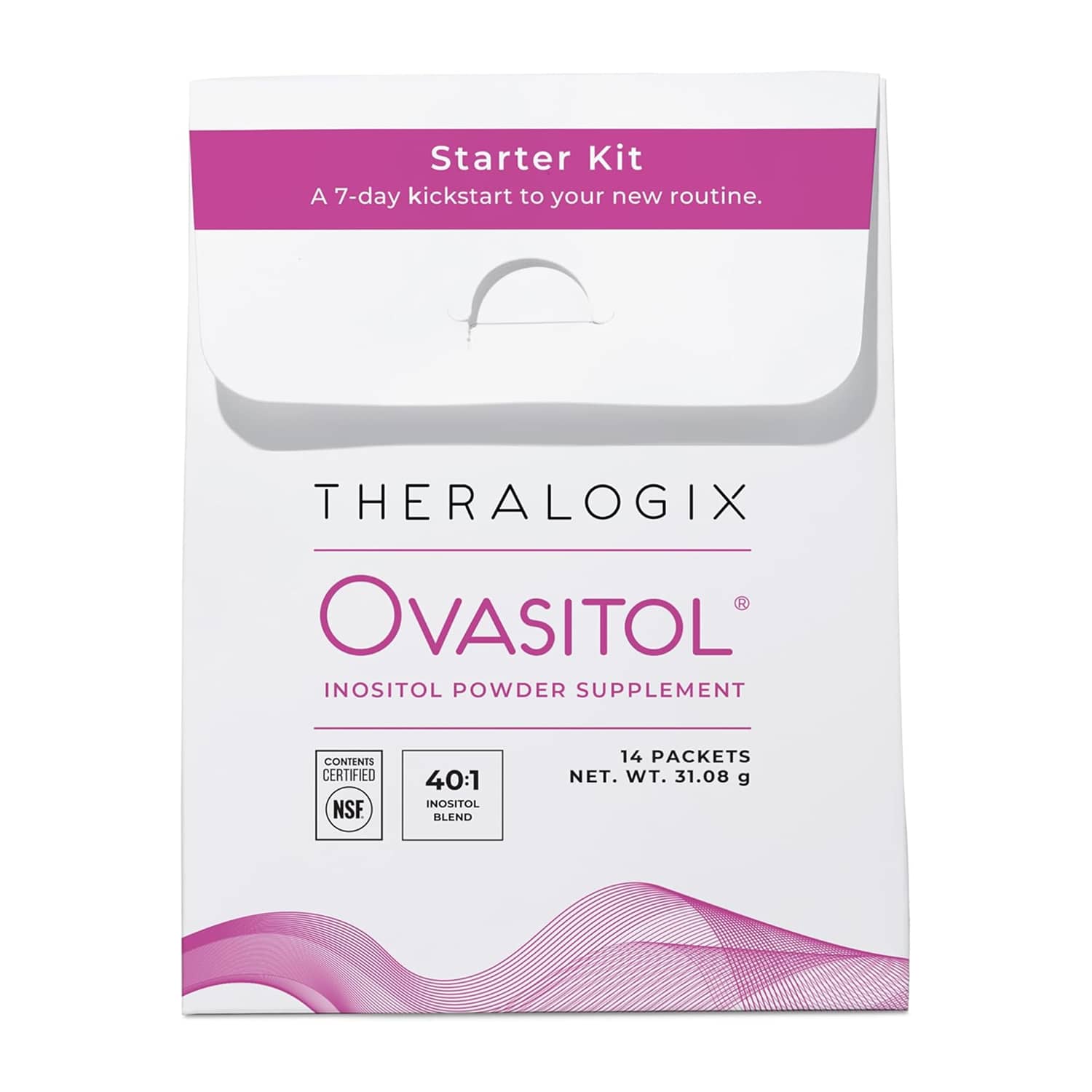 Theralogix Ovasitol Inositol Powder 7-Day Starter Kit 14 Count