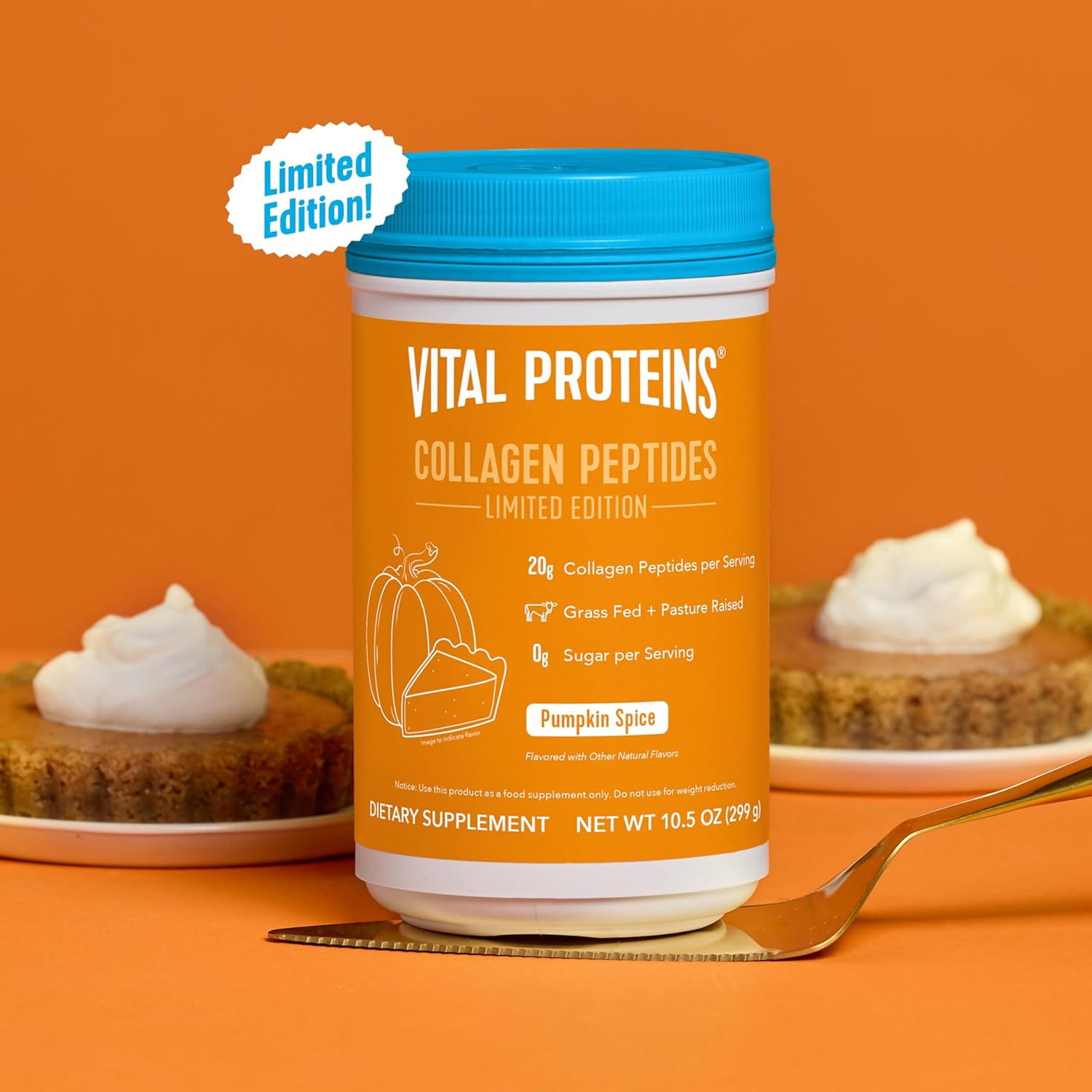 Vital Proteins Pumpkin Spice Collagen Peptides 10.5 oz Powder